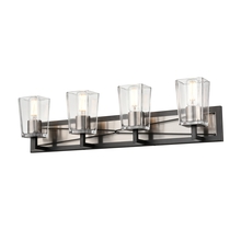 DVI Lighting DVP46944SN+GR-CL - Riverdale 4 Light Vanity