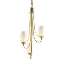 Hubbardton Forge - Canada 103033-SKT-86-GG0303 - Flora 3 Arm Chandelier