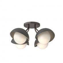 Hubbardton Forge - Canada 121375-SKT-14-10-GG0711 - Brooklyn 4-Light Single Shade Semi-Flush