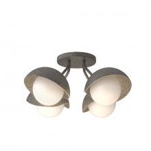 Hubbardton Forge - Canada 121375-SKT-20-20-GG0711 - Brooklyn 4-Light Single Shade Semi-Flush