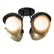 Hubbardton Forge - Canada 121376-SKT-10-86-GG0711 - Brooklyn 4-Light Double Shade Semi-Flush