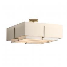 Hubbardton Forge - Canada 126513-SKT-84-SF2012-SA2401 - Exos Square Large Double Shade Semi-Flush