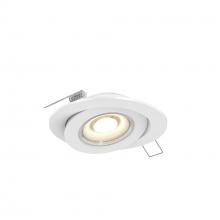 Dals FGM6-CC-V-WH - Multi CCT Flat LED Recessed Gimbal - universal 120V-347V, 0-10V dimming