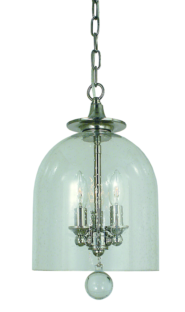 3-Light Polished Nickel Hannover Pendant