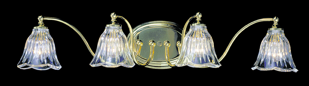 4-Light Polished Nickel Geneva Sconce