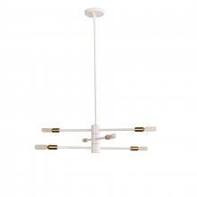 Russell Lighting 102-106/WH/SG - Barcelona Chandeliers White