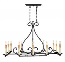 World Imports WI6181942 - Rennes 12-Light Rust Chandelier