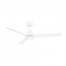 WAC Smart Fan Collection F-001L-MW - Mocha Matte White WITH LUMINAIRE