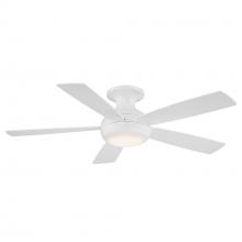 WAC Smart Fan Collection F-035L-MW - Odyssey Flush 52" Matte White WITH LUMINAIRE