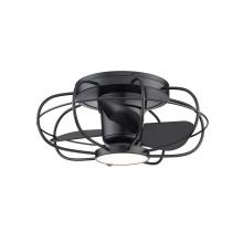 WAC Smart Fan Collection F-096L-MB - Aella Matte Black with Luminaire