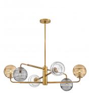 Fredrick Ramond Merchant FR30506HBR - Large Adjustable Single Tier Chandelier