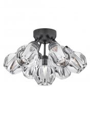 Fredrick Ramond Merchant FR46951BLK - Medium Semi-Flush Mount