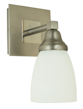 Framburg 4781 SP/PN - 1-Light Satin Pewter/Polished Nickel Mercer Sconce