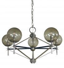 Framburg 5065 PN/MBLACK - 5-Light Calista Dining Chandelier