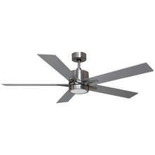 HOMEnhancements 20124 - 5-Blade 52" NK Modern Cylinder Fan Silver Walnut Blades WC-6-WH