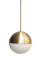 HOMEnhancements 70169 - Vivio Oro 10" 1-Light Pendant With Frosted Glass - Matte Gold