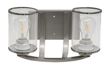 HOMEnhancements 19148 - Lexington 2-Light Clear Glass Vanity - NK