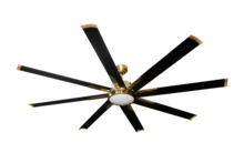 HOMEnhancements 20391 - Barecelona 8-Blade 72" CG Fan Matte Black Blades