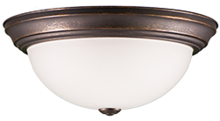 HOMEnhancements 15168 - Laredo- 2-Light White Glass Ceiling Dome - RB