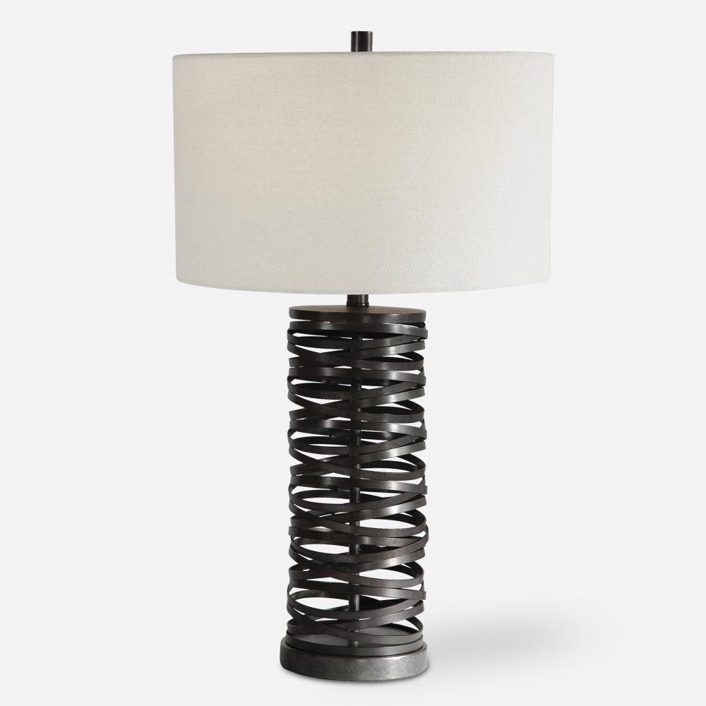 Alita Rust Black Table Lamp