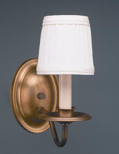 Wall Sconce 1 J-Arm Dark Brass 1 Candelabra Socket Eggshell Shade