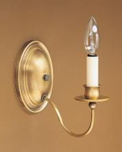 Northeast Lantern 119-DB-LT1 - Wall Sconce 1 J-Arm Dark Brass 1 Candelabra Socket Eggshell Shade