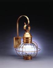 Northeast Lantern 2541-DB-MED-OPT - Caged Onion Wall Dark Brass Medium Base Socket Optic Glass