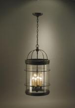 Northeast Lantern 3562-DB-LT4-CLR - Hanging Cylinder Dark Brass 4 Candelabra Sockets