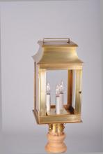 Northeast Lantern 5643-DAB-CIM-CLR - Pagoda Post Dark Antique Brass Medium Base Socket with Chimney Clear Glass