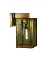 Northeast Lantern 7517-VG-MED-CLR - Midtown Small Wall Bracket Verdi Gris Medium Base Socket Clear Glass