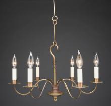 Northeast Lantern 982-VG-LT6 - Hanging S-Arms Verdi Gris 8 Candelabra Sockets