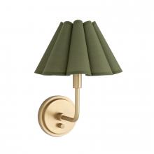 Regina Andrew 15-1241NB-GRN - Regina Andrew Polly Sconce Single (Natural Brass