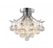 Bethel International Canada BET01FM12CH - Metal & Crystal Semi Flush Mount