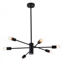 Bethel International Canada DU77C27BLK - Metal Chandelier