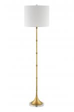 Bethel International Canada JFL93KT-GT - Metal And Fabric Floor Lamp