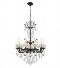 Bethel International Canada LA50C28BLK - Chandelier Satin Black