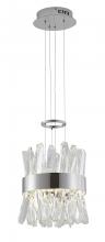 Bethel International Canada LX61P10CH - Stainless Steel & Crystal LED Pendant