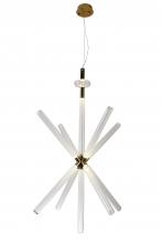 Bethel International Canada ZD04C55G - Metal & Glass LED Chandelier