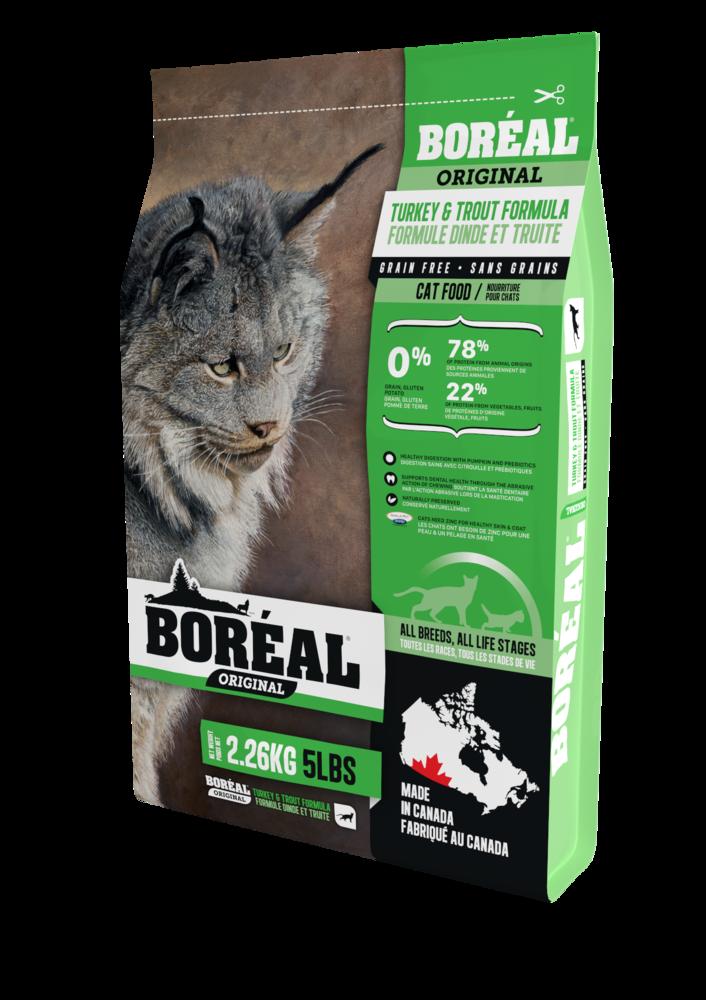 Boréal Original, Cat Food, All Breeds, Turkey and Trout Formula 2.26kg