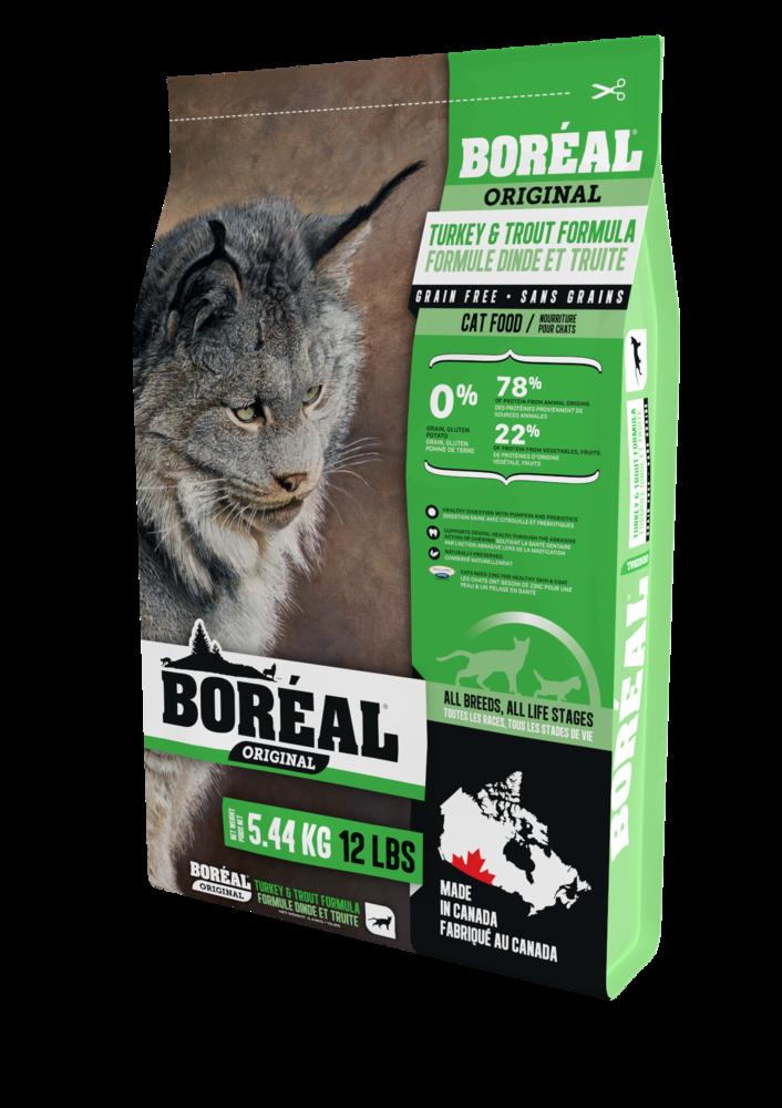 Boréal Original, Cat Food, All Breeds, Turkey and Trout Formula 5.44kg