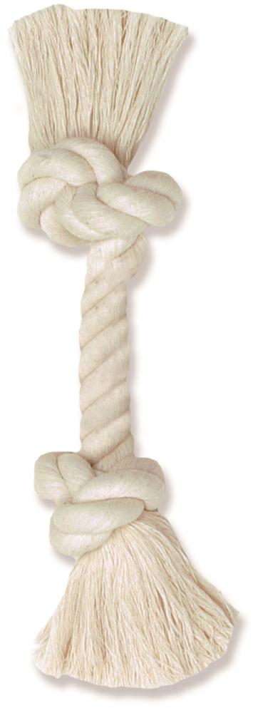 X-Large 16" 100% Cotton White Rope Bone