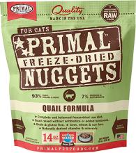 Primal 00854496006417 - Feline Quail Formula Nuggets