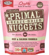 Primal 00895135000953 - Feline Beef & Salmon Formula Nuggets