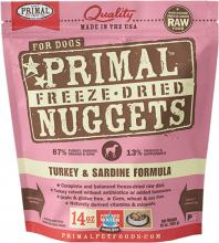 Primal 00895135000984 - Canine Turkey & Sardine Formula Nuggets