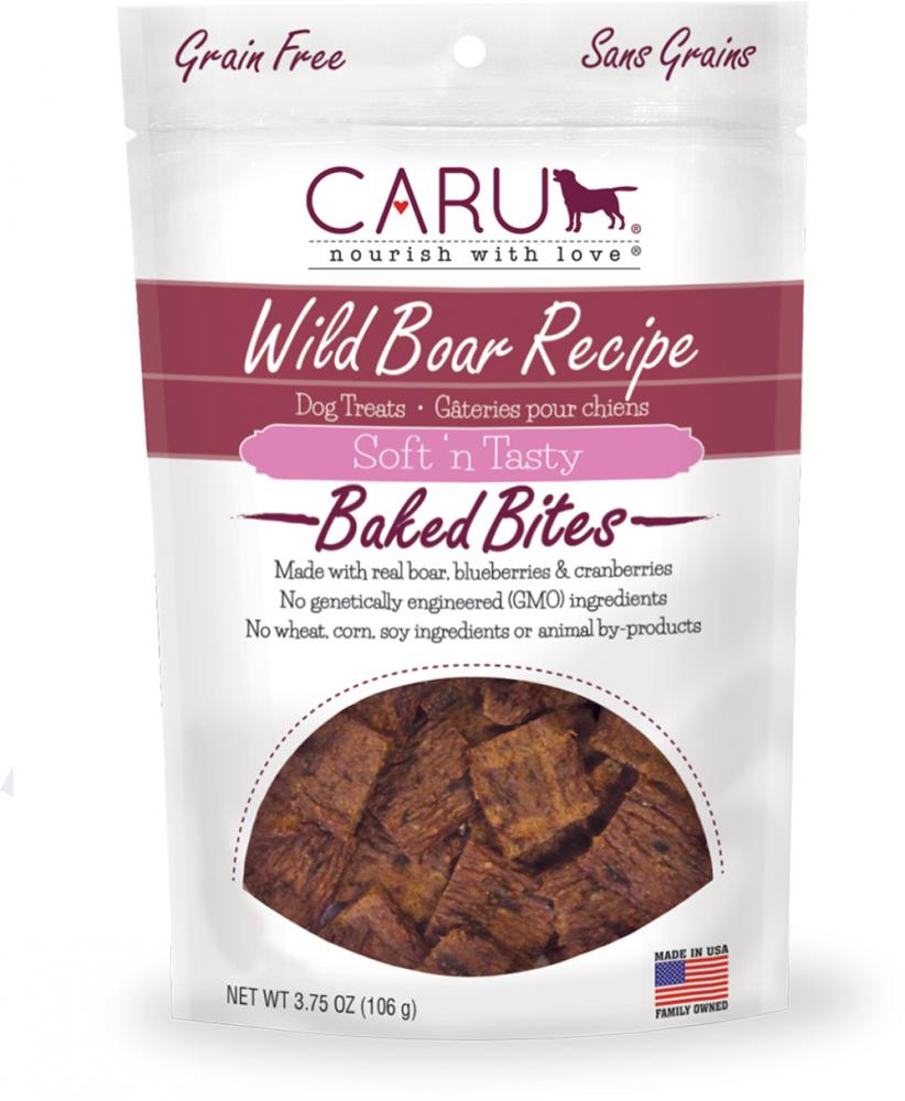 CARU Soft 'n Tasty Wild Boar Recipe Baked Bites for Dogs