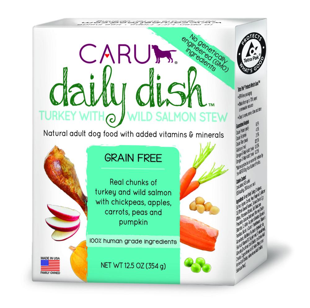 CARU Daily Dish Turkey With Salmon Stew for Dogs