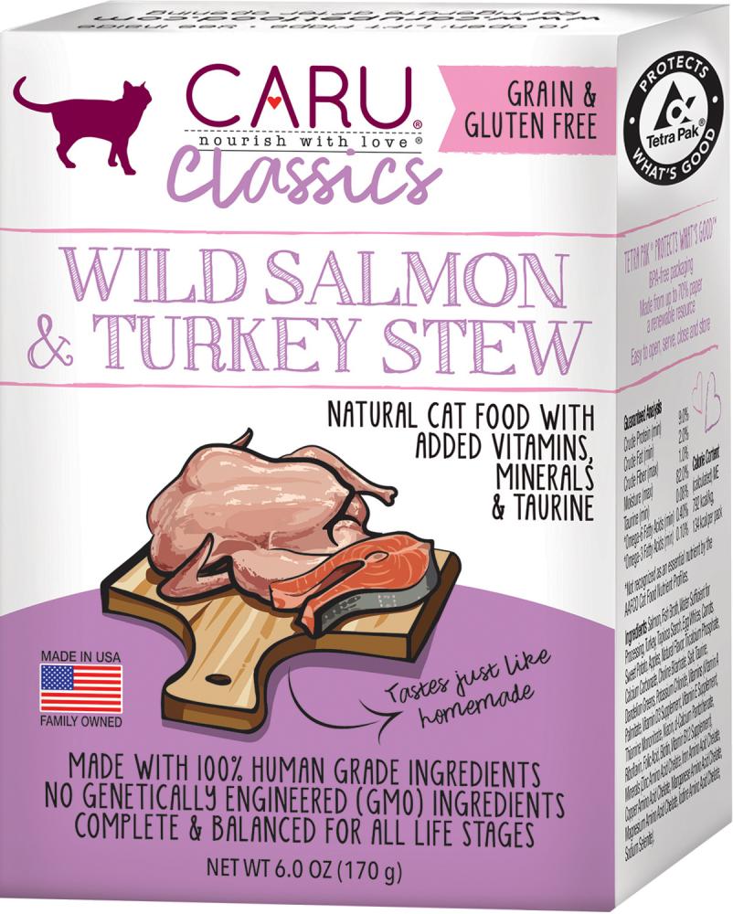 CARU Classics Wild Salmon & Turkey Stew for Cats