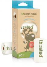 Earth Rated 00870856000048 - Earth Rated Dog Waste Bags, Unscented, Compostable, Vegetable-Based, 4 Refill Rolls