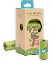 Earth Rated 00870856000185 - Earth Rated Dog Waste Bags, Unscented, 8 Refill Rolls