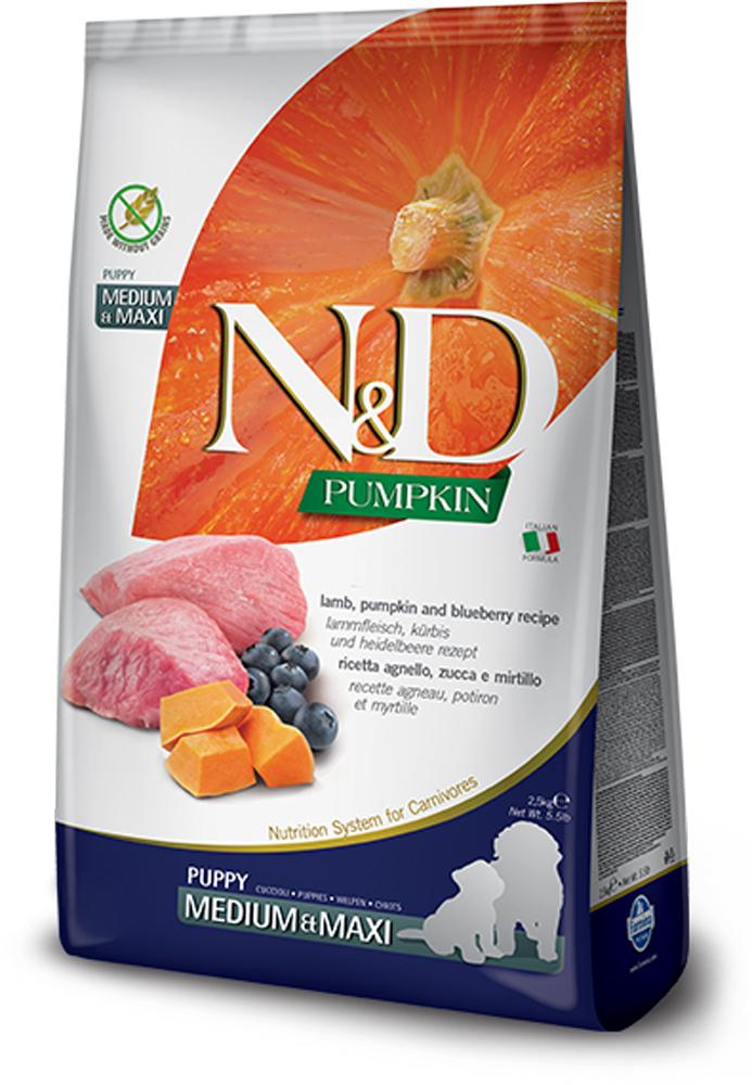 N&D Pumpkin Lamb & Blueberry Puppy Medium & Maxi